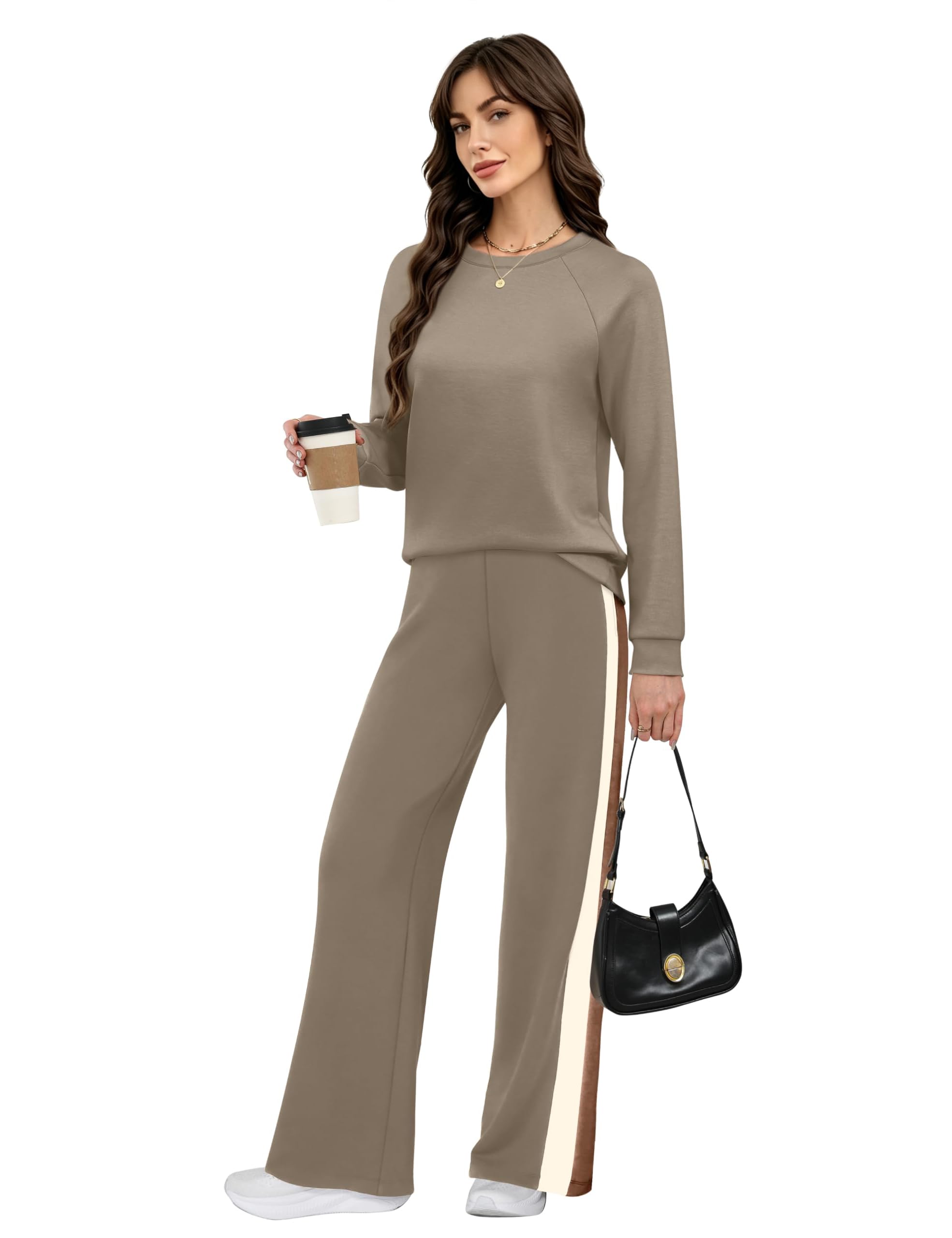 Desol Zweiteiler Damen Freizeitanzug Weich und Bequem für Loungewear
