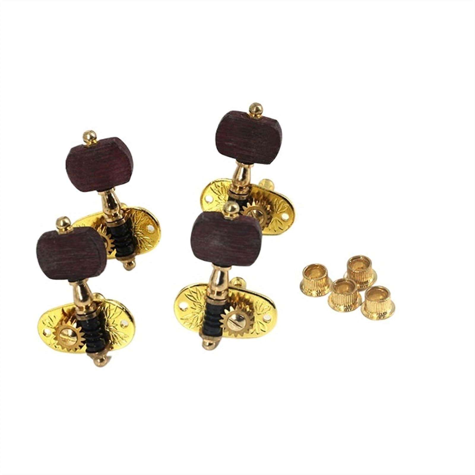 Kit de clavijas de afinación de guitarra Perillas de madera para guitarra Clavijas de afinación Clavijas abiertas Accesorios para instrumentos de cuerda