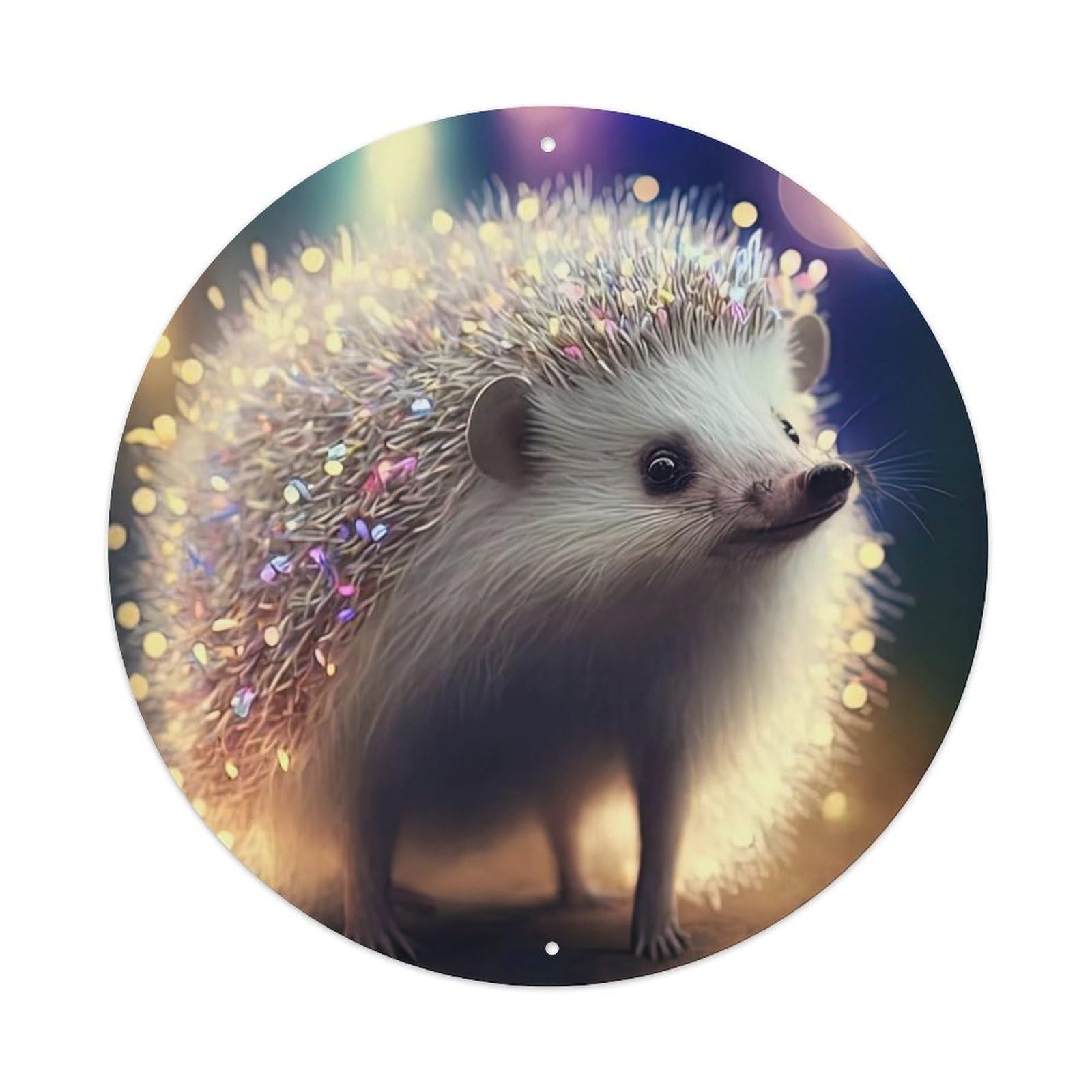 Animal Hedgehogs Metal Tin Sign