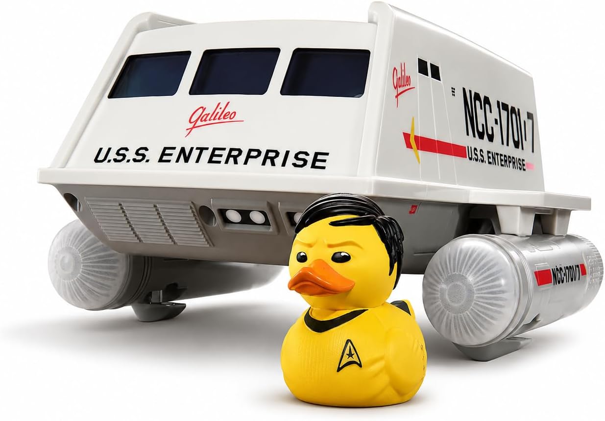 TUBBZ Star Trek Galileo Shuttlecraft, Includes Exclusive Sulu Duck, 9"