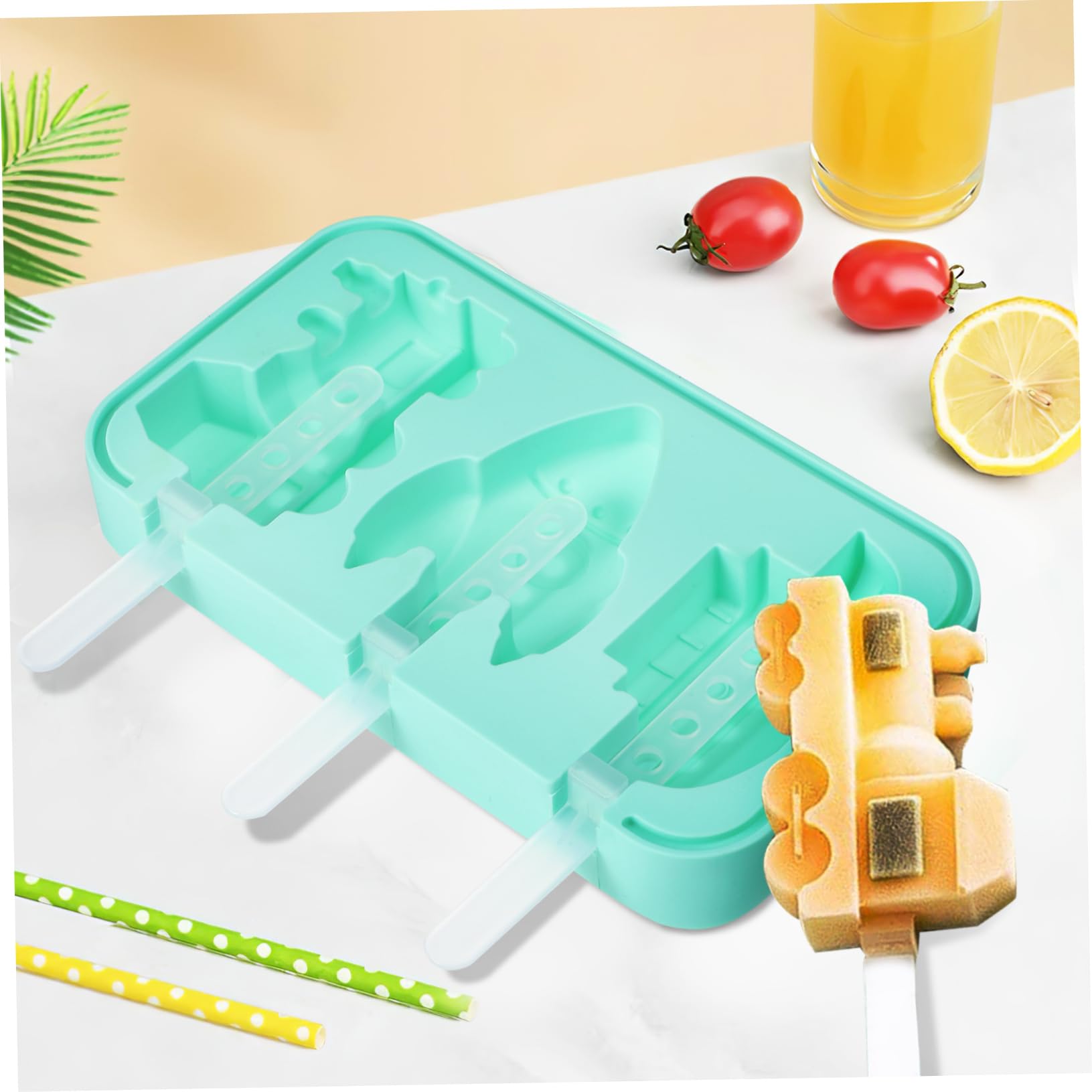 PRETYZOOM 5 Juegos Tarrinas De Helado Con Tapa Titulares Cono Desencadenar Cucharada De Helado Reutilizable Fabricador De Cubitos De Hielo Glacial Tapas Doble Gel De Sílice 2 Piezas * 5