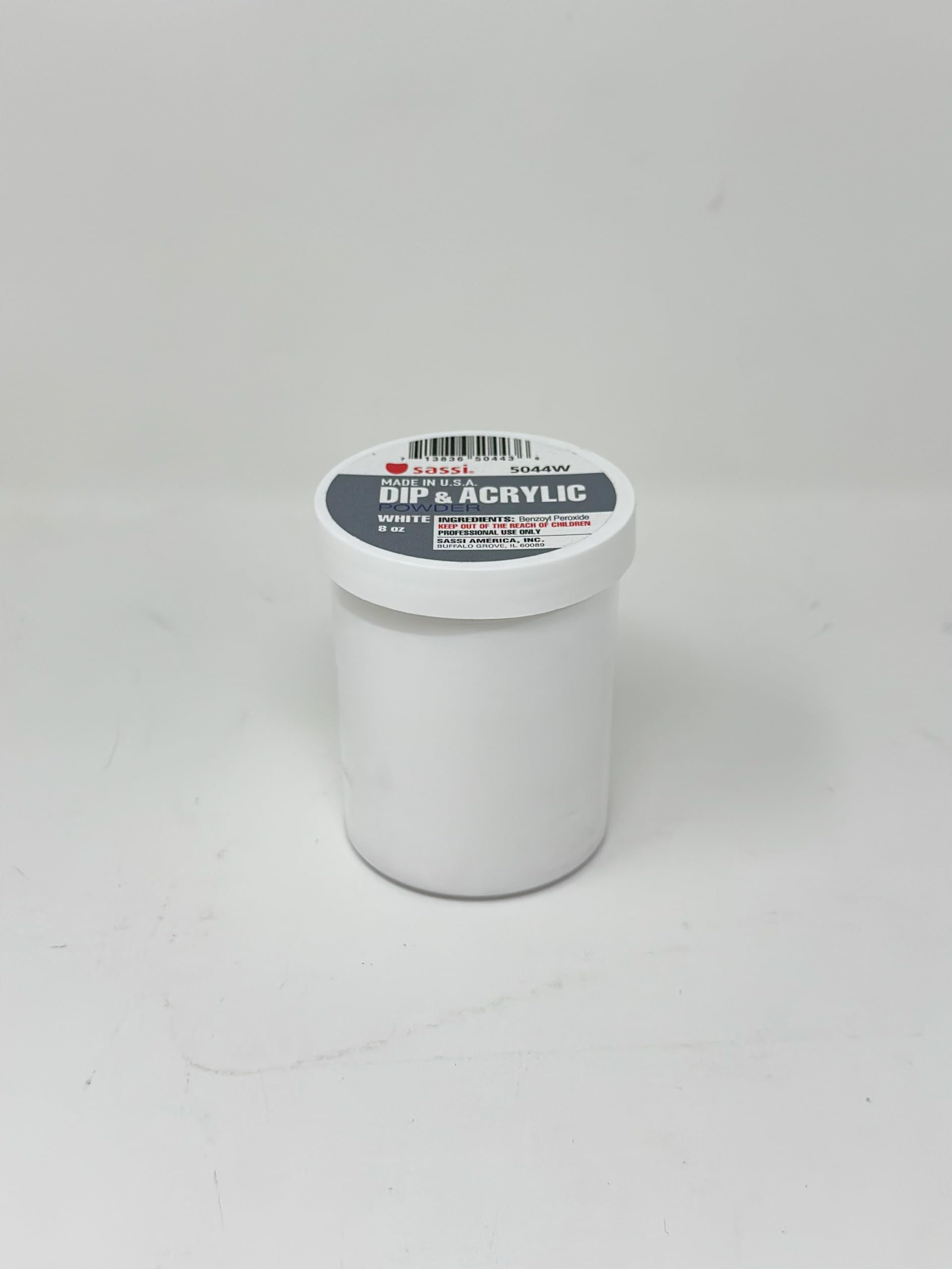 Sassi Acrylic Powder White, 8 Ounce