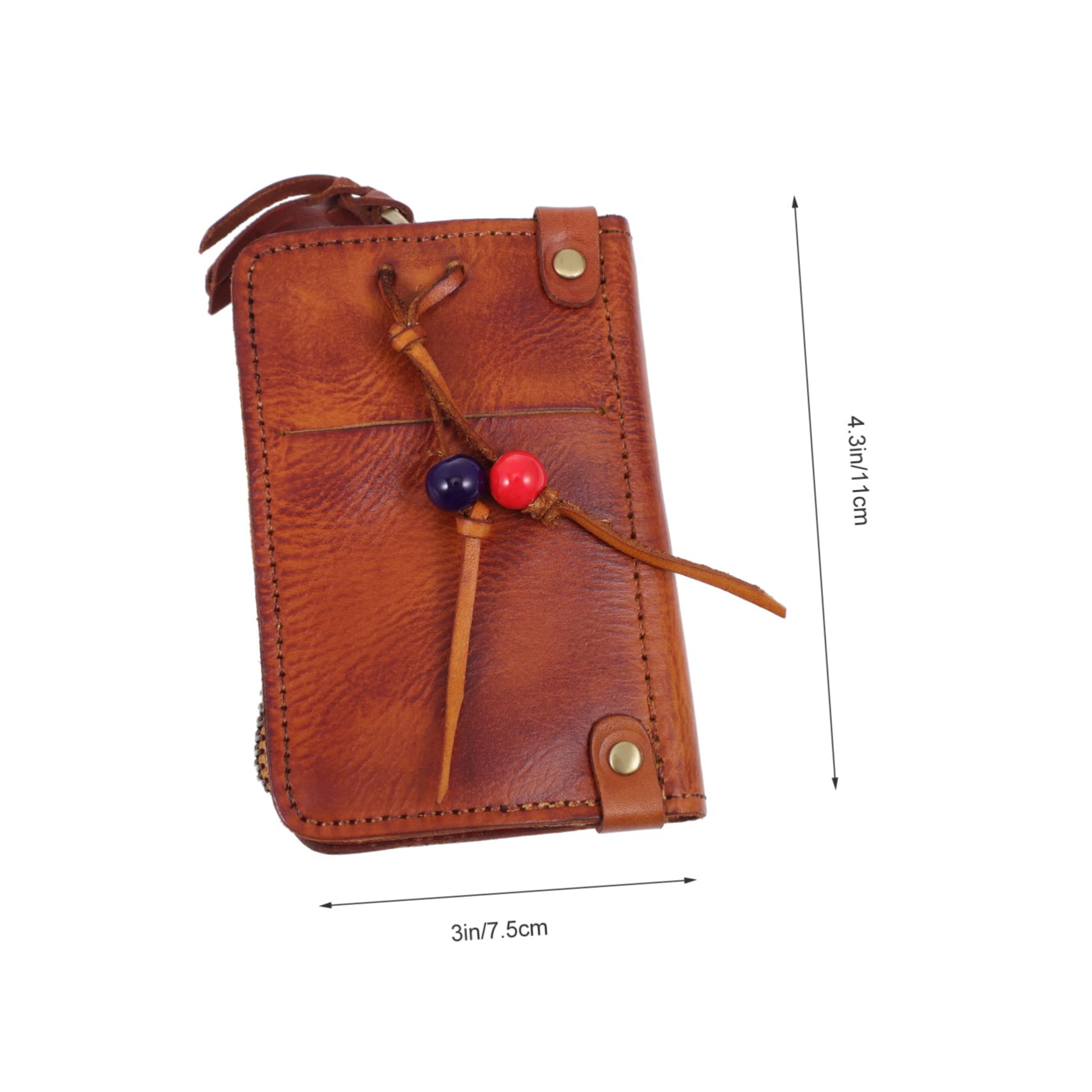 iplusmile Schlüsselbox portabicicletas para auto Bulk-Schlüsselringe Ringhalter autoschlüssel tasche autoschlüssel etui auto schlüssel halter Autoschlüsseletui Echtes Leder Coffee