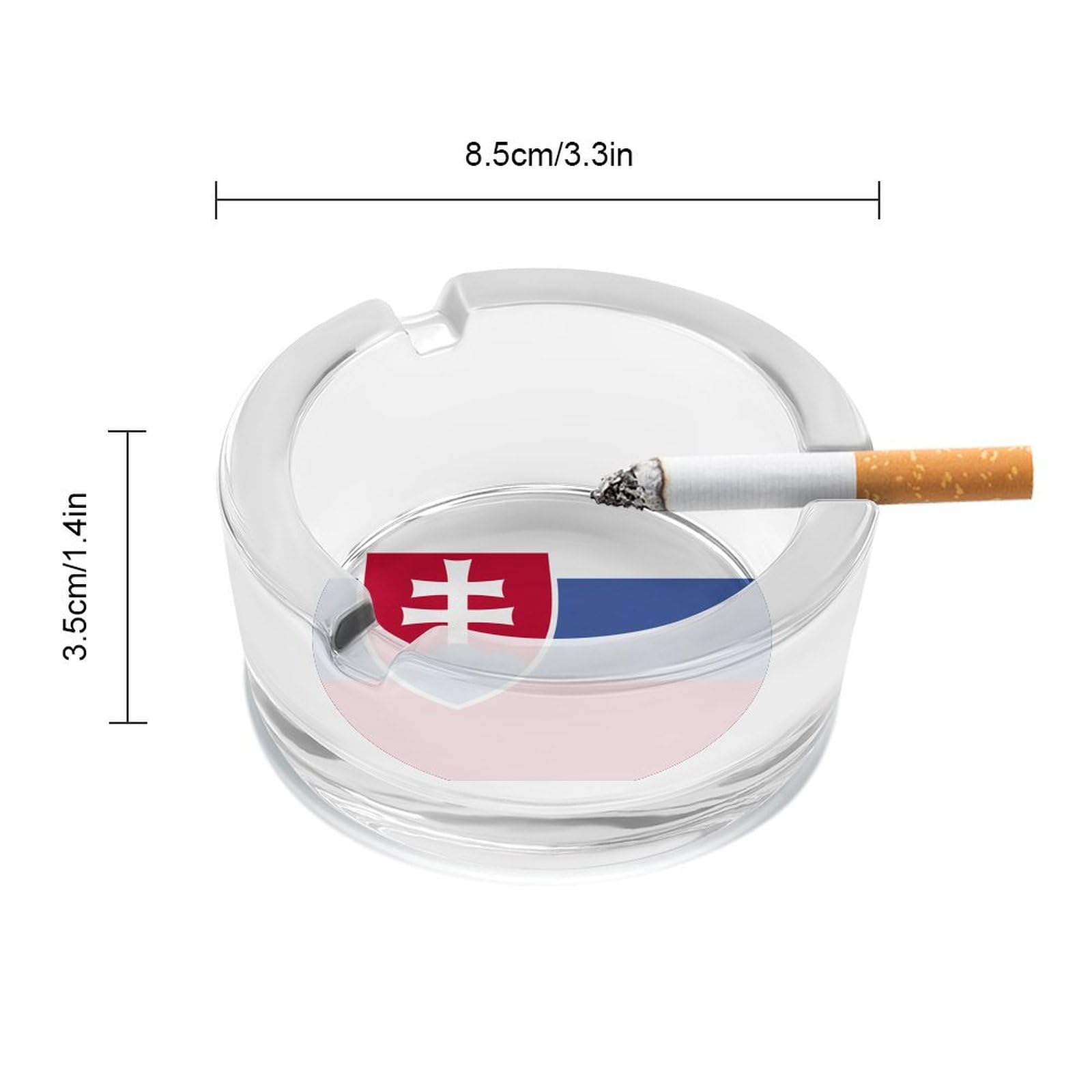 Amazon.com: Slovakia Flag Glass Ashtrays for Cigarettes, Portable  Decorative Modern Ashtray for Home Office : Home & Kitchen