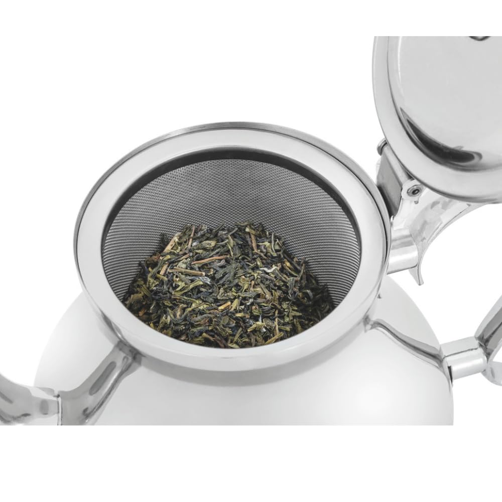 MBH - Samovar Profesional 3L para Hostelería. Hervidor de Agua Industrial con Tetera de Acero Inoxidable
