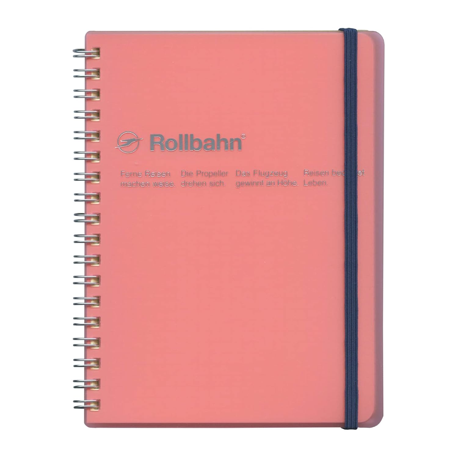 Delfonics Rollbahn Spiral Clear Notebooks: 5-1/2 in. x 7 in. (Pink) / B6 Notebook