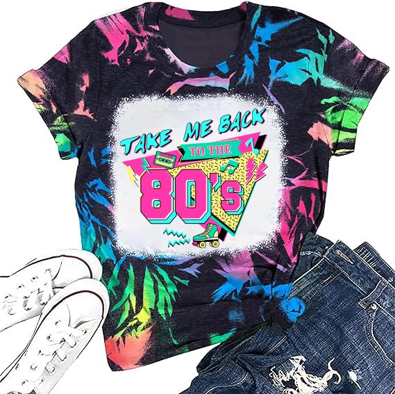 80s Shirts for Women I Love The 80s Tshirts for Girls 1980 Themed Style Outfit for Party