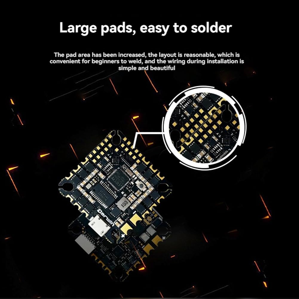F435 AIO Flight Controller 45A BLHeli_S AM32 ESC 2-6S Supporto per FPV Drone Quadcopter RC Racing e Freestyle