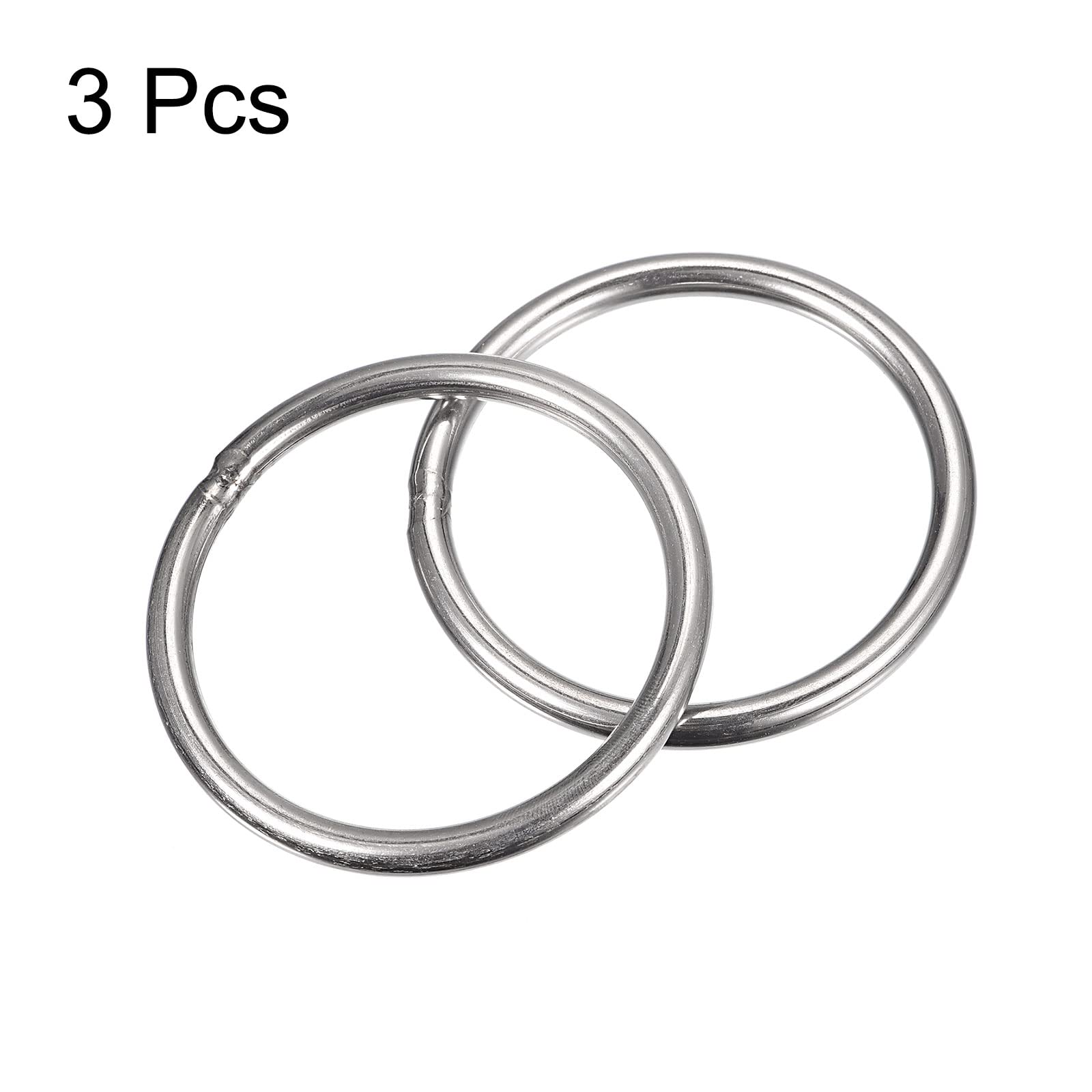 sourcing map 100 anelli aperti da 4 mm e anelli aperti da 16 mm