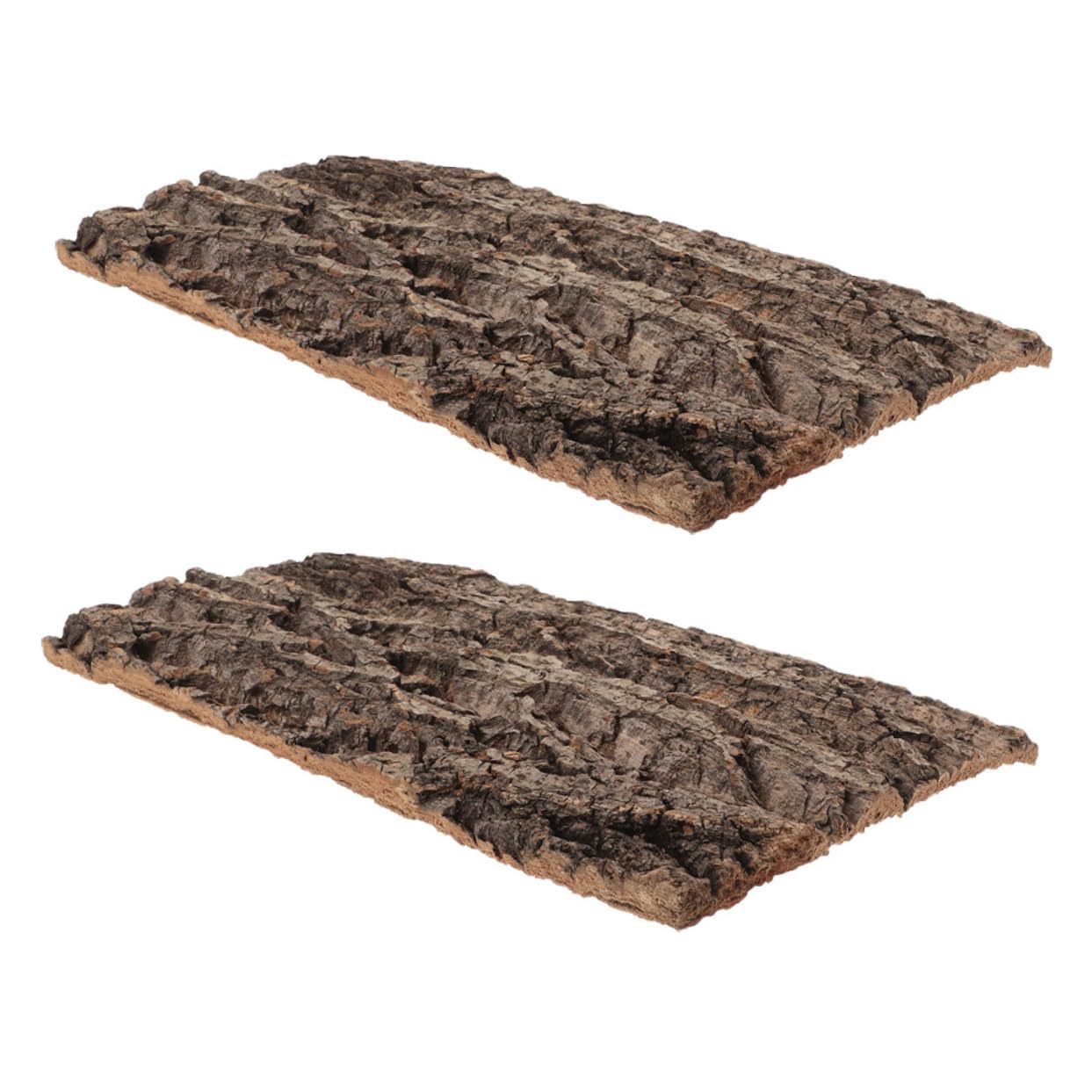 Hemobllo 2stücke Korkrinde Für Terrarium Rückwand Natürliche Klettermatte Für Reptilien Für Geckos Schildkröten Schlangen Und Andere Haustiere Einfache Installation Und Ansprechendes
