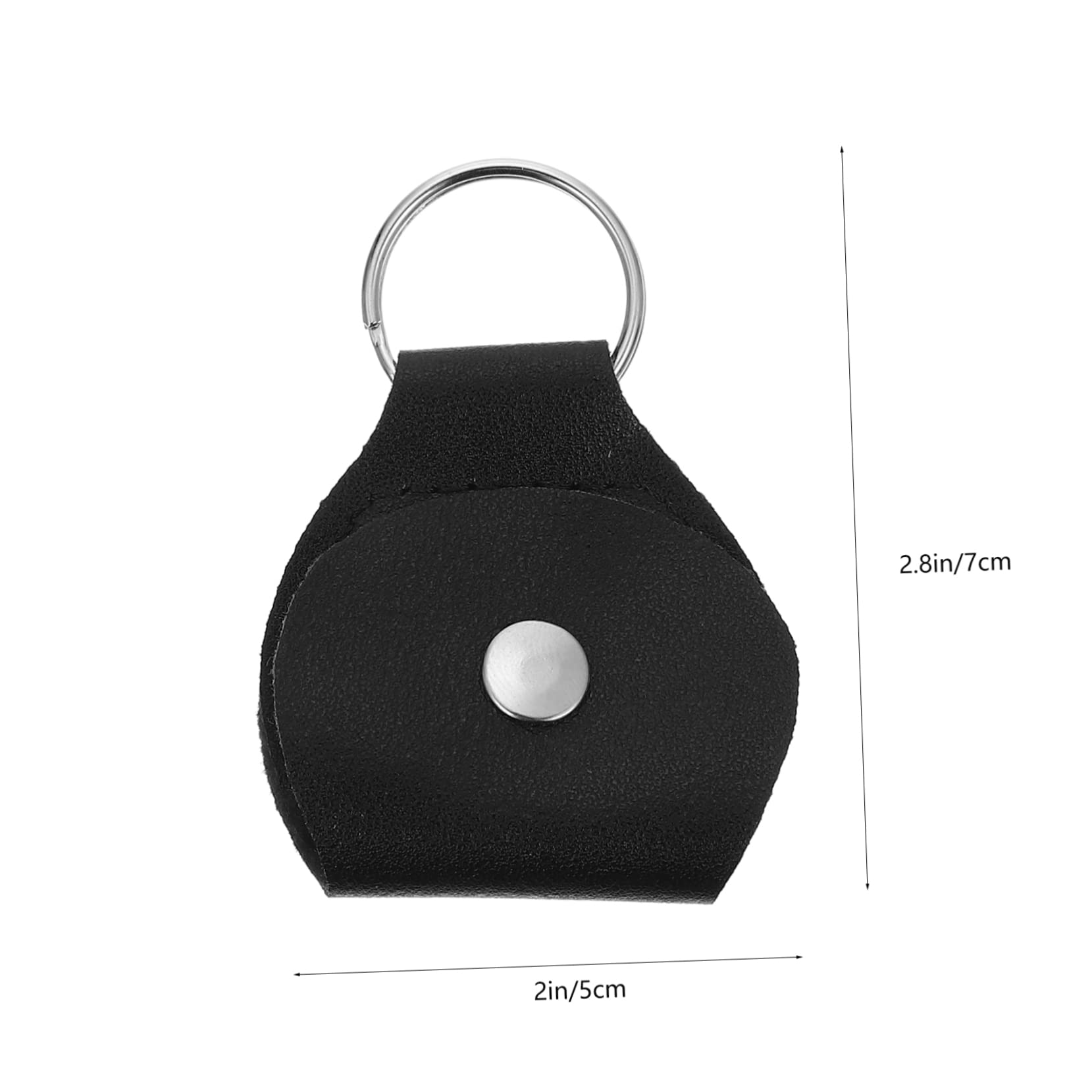 BESPORTBLE 9Pcs Durable PU Guitar Picks Holder Keychain Organizer for Guitarists Practical Storage Case for Plectrums Music Lovers