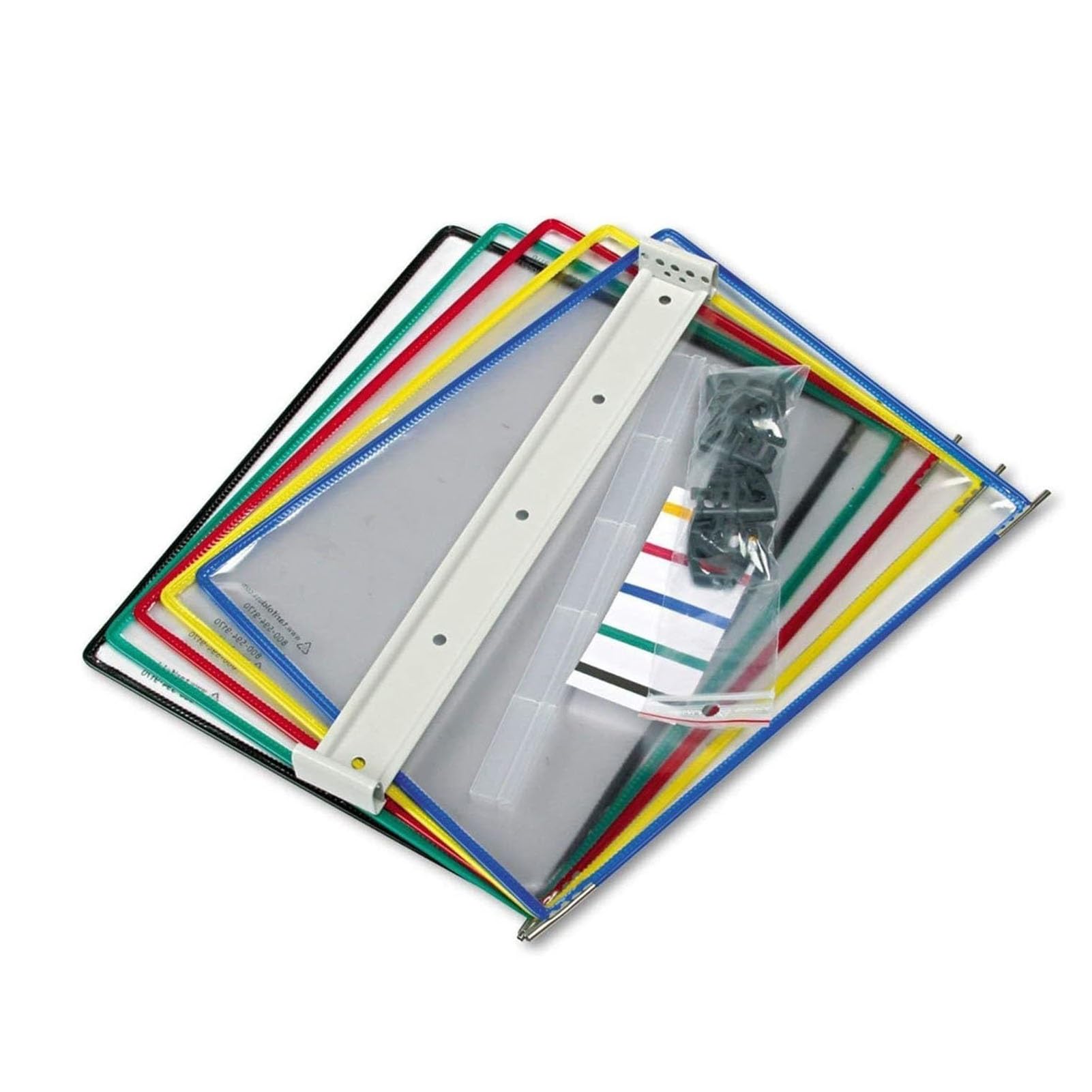 HTTGDGDH Wall Mount Reference Organizer - Desktop Reference System Pvc And Metal Catalog Display Rack Wall Mount Disp,