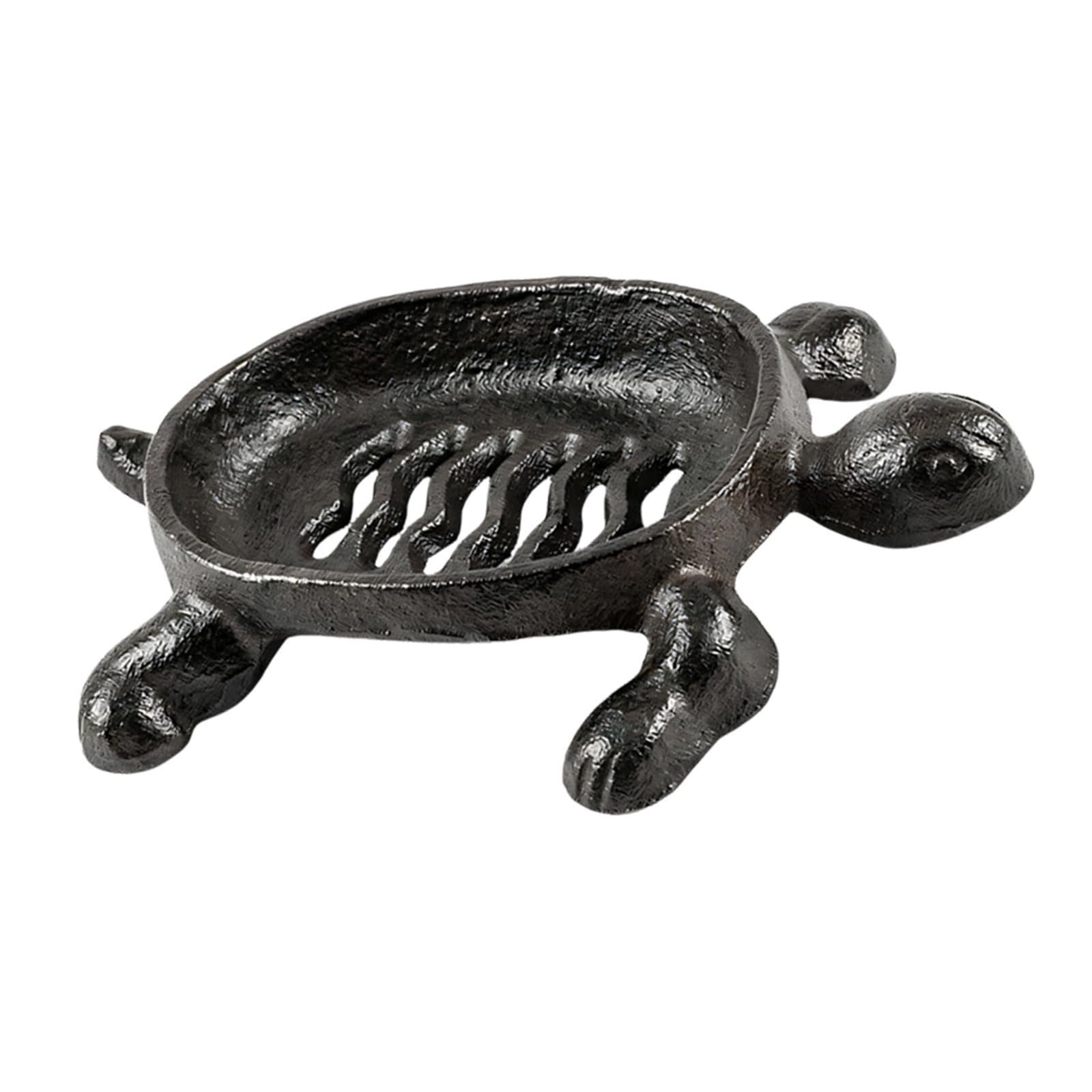 Buxuaaaa Stylish Turtle Shape Soap Box Cast Iron Soap Tray for Modern Homes and Bathroom Countertop Organization Accessories Wrought Iron Holder