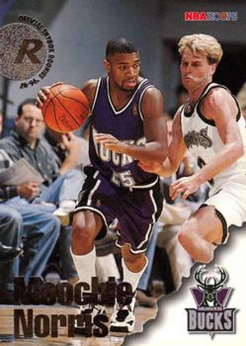 1996-97 NBA Hoops Series 2#305 Moochie Norris RC Rookie Milwaukee Bucks Official Basketball Card made by SkyBox International