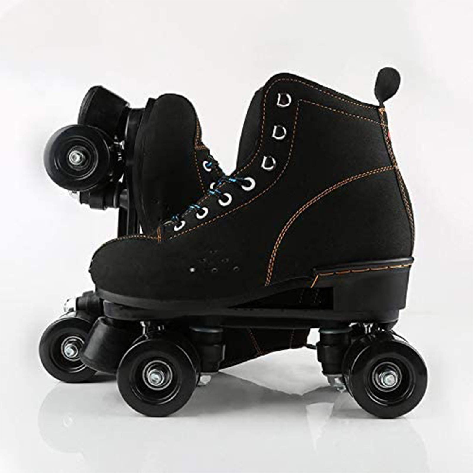 MIAOXIAO Patines de Ruedas Cuádruples Artísticos de Clásicos 4 Ruedas Brillantes Patines para Niñas Niños Hombres y Mujeres Adultos,A,EU38