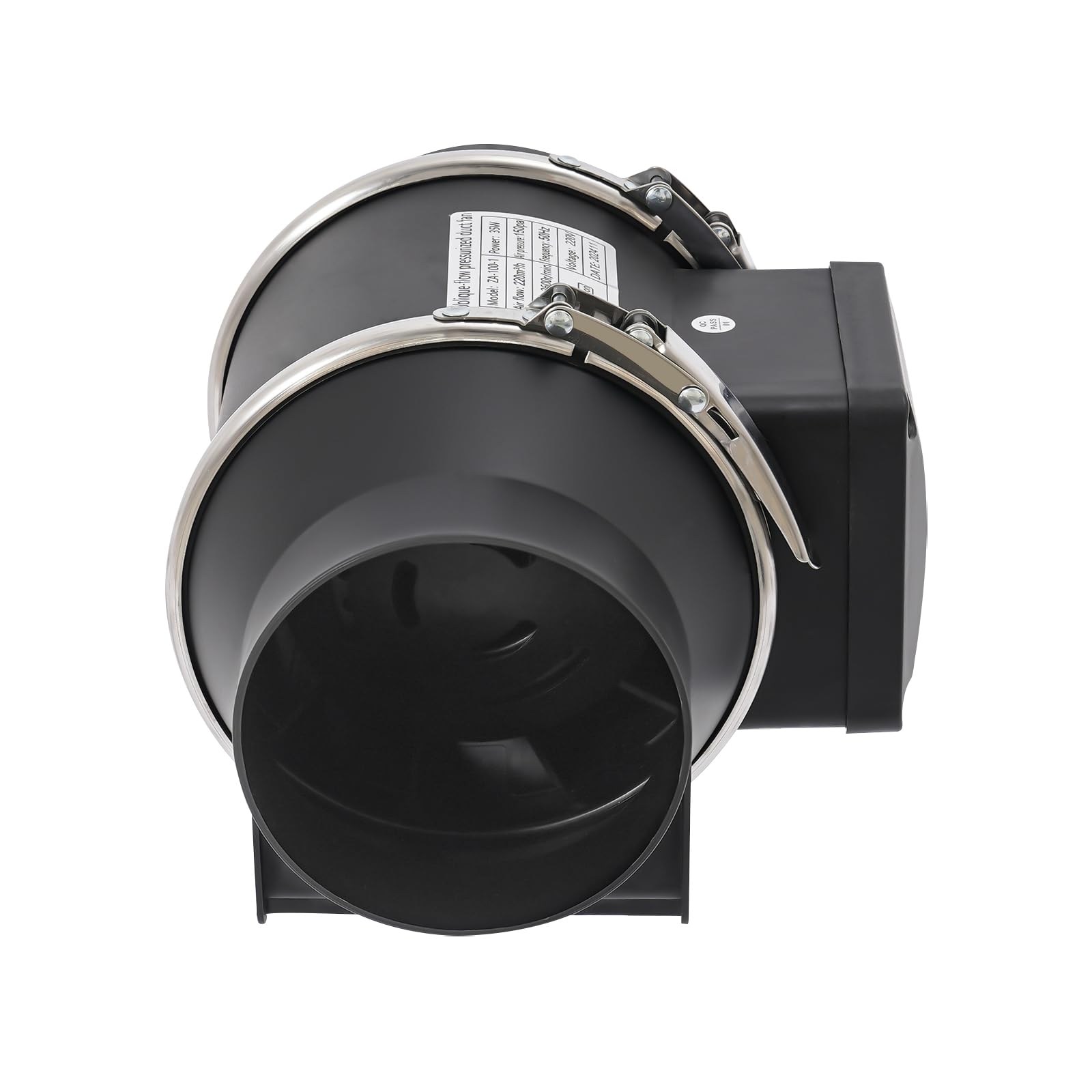 Treeisland Wentylator rurowy z rurką, 220 m³/h, do łazienki, biura, pomieszczeń do uprawy roślin