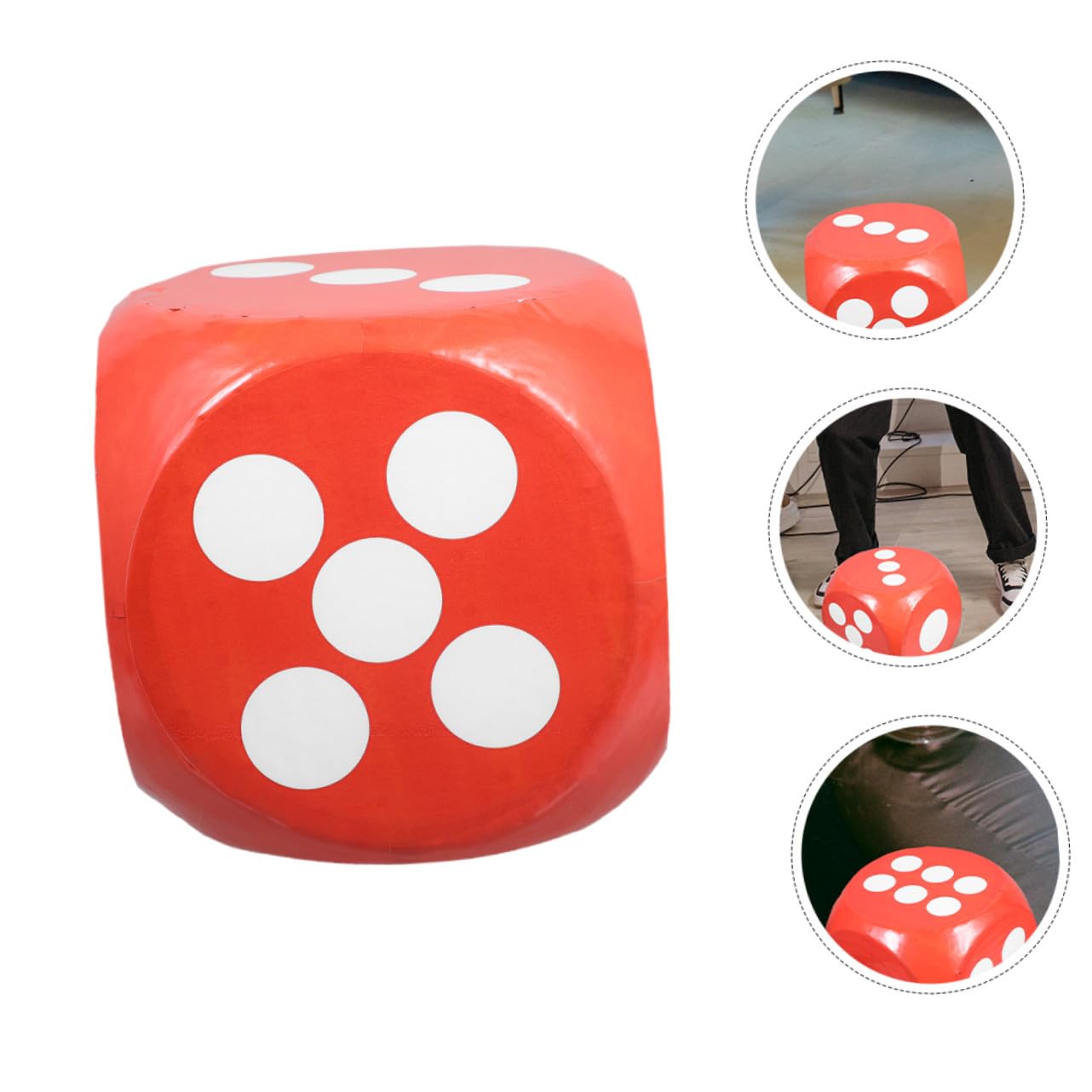 Dados de Espuma Jumbo EVA Rojo para Educativos y Fiestas Dados Gigantes Seguros y Portátiles para Adultos