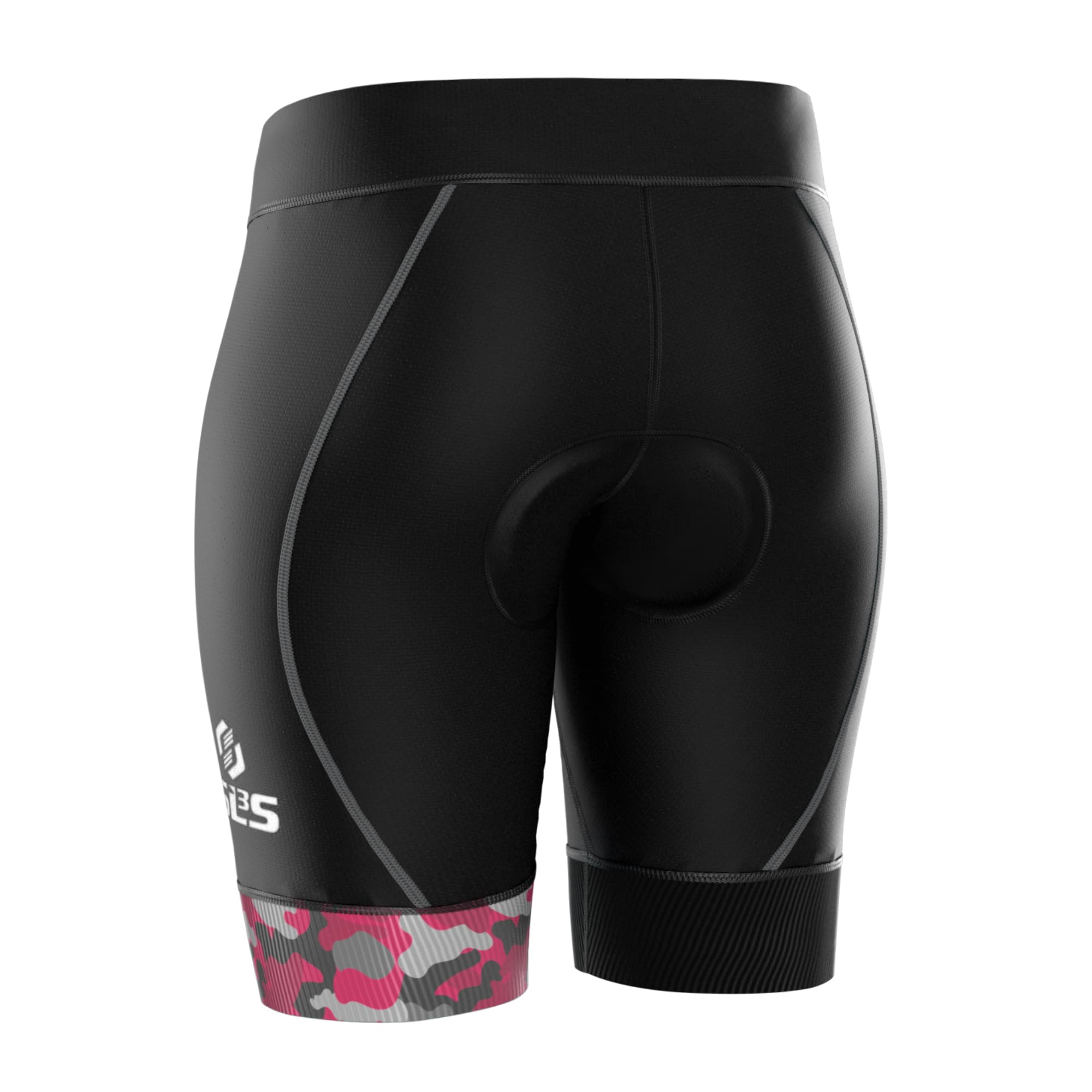 SLS3 Damskie szorty Triathlon FX Tri Bike | krótki nadruk 15 cm, super wygodne z miękkimi zamazami | zaprojektowane przez sportowców