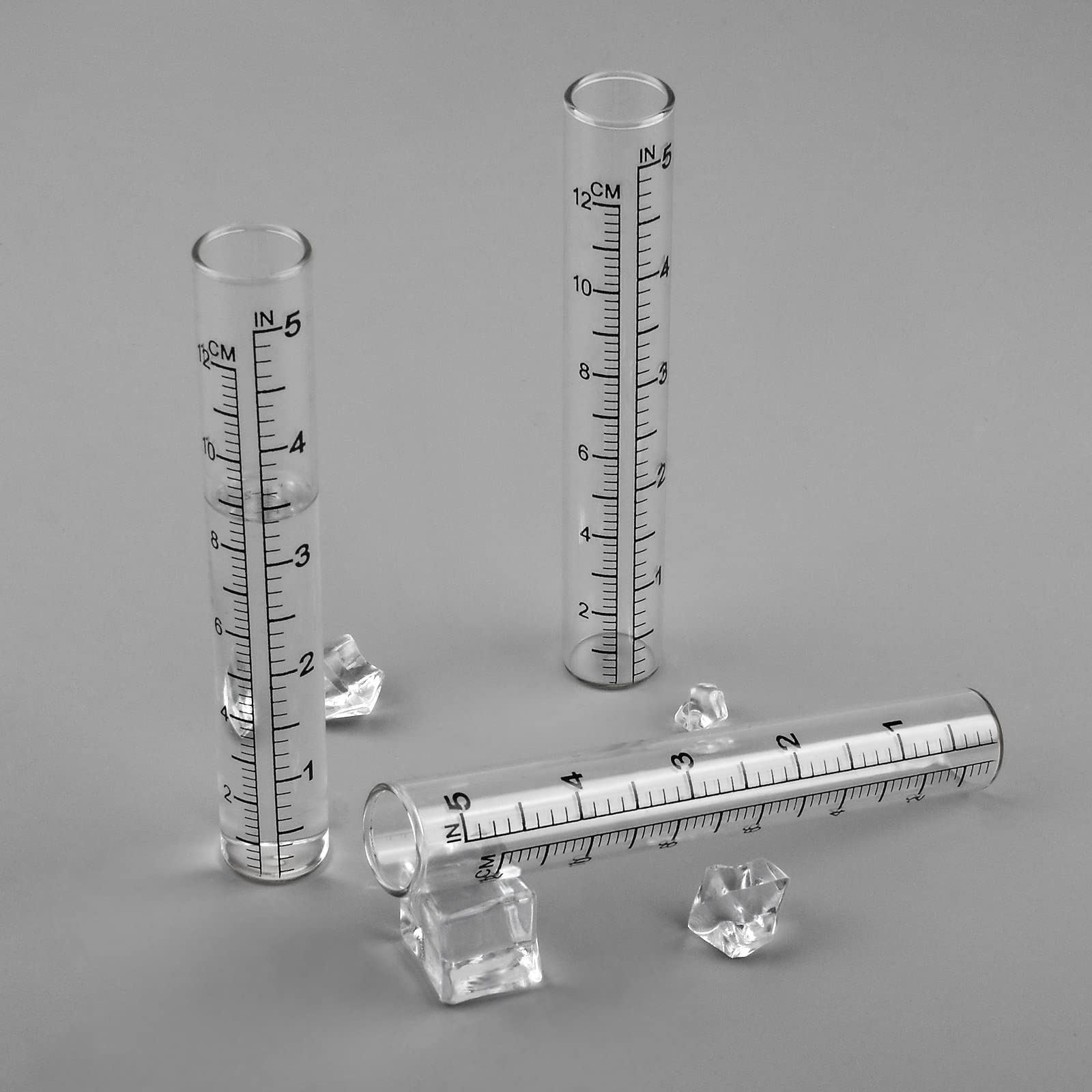Glazen Regenmeter 15 cm voor de Tuin met Paal - Beste Tuinaccessoires