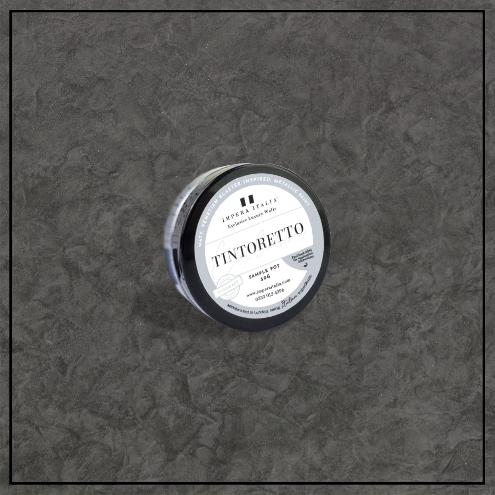 Tintoretto – Matt, Venetian Plaster Effect, Wall Paint Sample Pot. Includes 50g of Paint - Covers 0.25SQM - In Colour RENO.