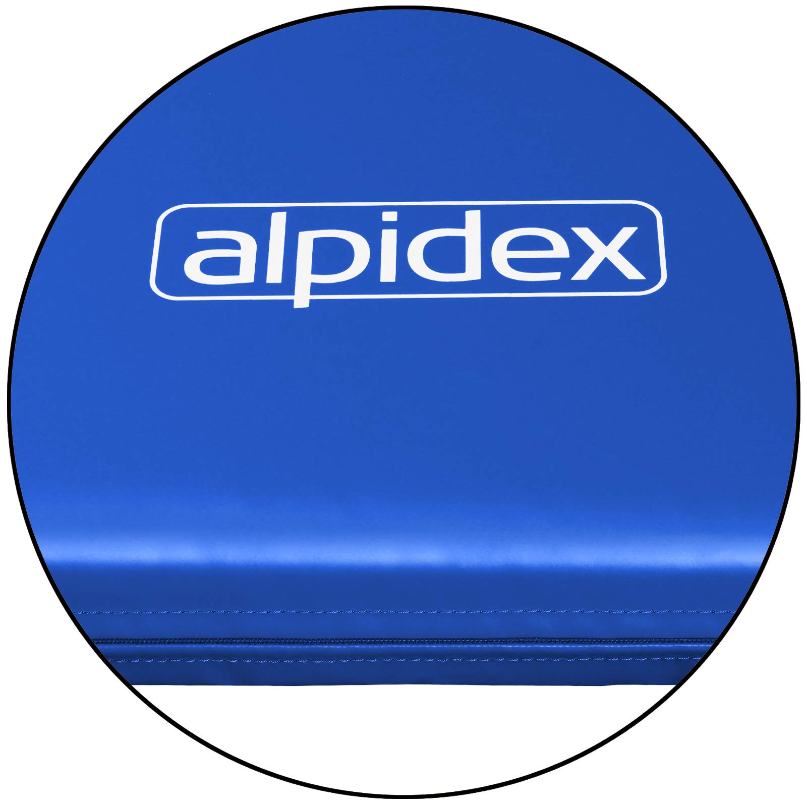 ALPIDEX Matte Turnmatte Sportmatte Gymnastikmatte 200 x 100 x 8 cm mit Antirutschboden und Lederecken RG 80 (weich)