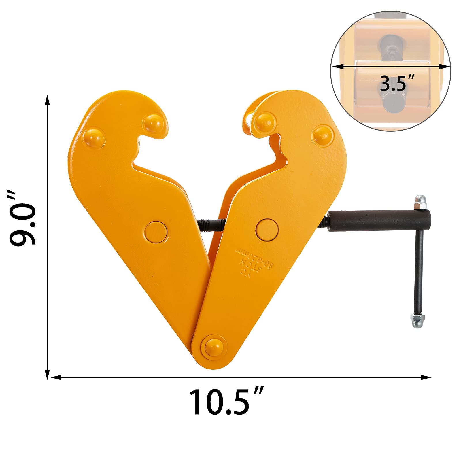 Buy BestEquip Beam Clamp 4400lbs/2ton Capacity, I Beam Lifting Clamp