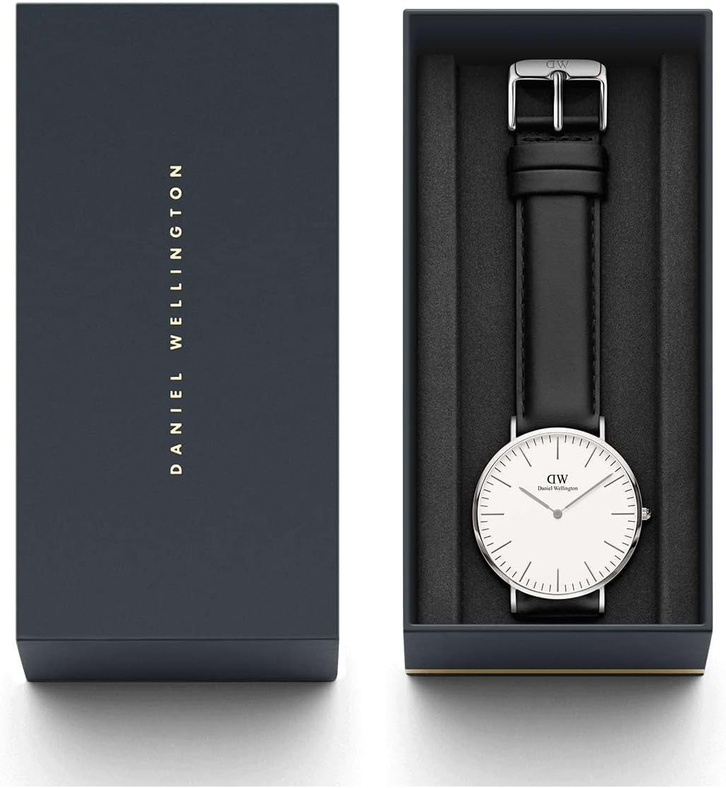 Daniel Wellington Men's 0206DW Sheffield Watch with Black Leather Band
