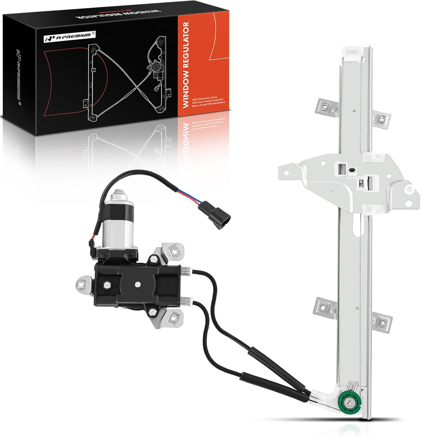 A-Premium Power Window Regulator with Motor Compatible with Buick Century 1997-2005 Regal Oldsmobile Intrigue 1998-2002 Sedan Front Right Passenger Side
