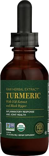 Global Healing Organic Cúrcuma Curcumina con extracto de pimienta negra suplemento líquido gotas para apoyar el alivio de la movilidad articular y