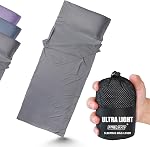 Frelaxy Ultralight Sleeping Bag Liner - Lighter & Compact, 3 Sizes Travel Sheets & Adult Sleep Sack, Comfy Breathable & Cooling & Silky Soft, Quick-Drying, for Backpacking, Hotel, Camping, Hostels