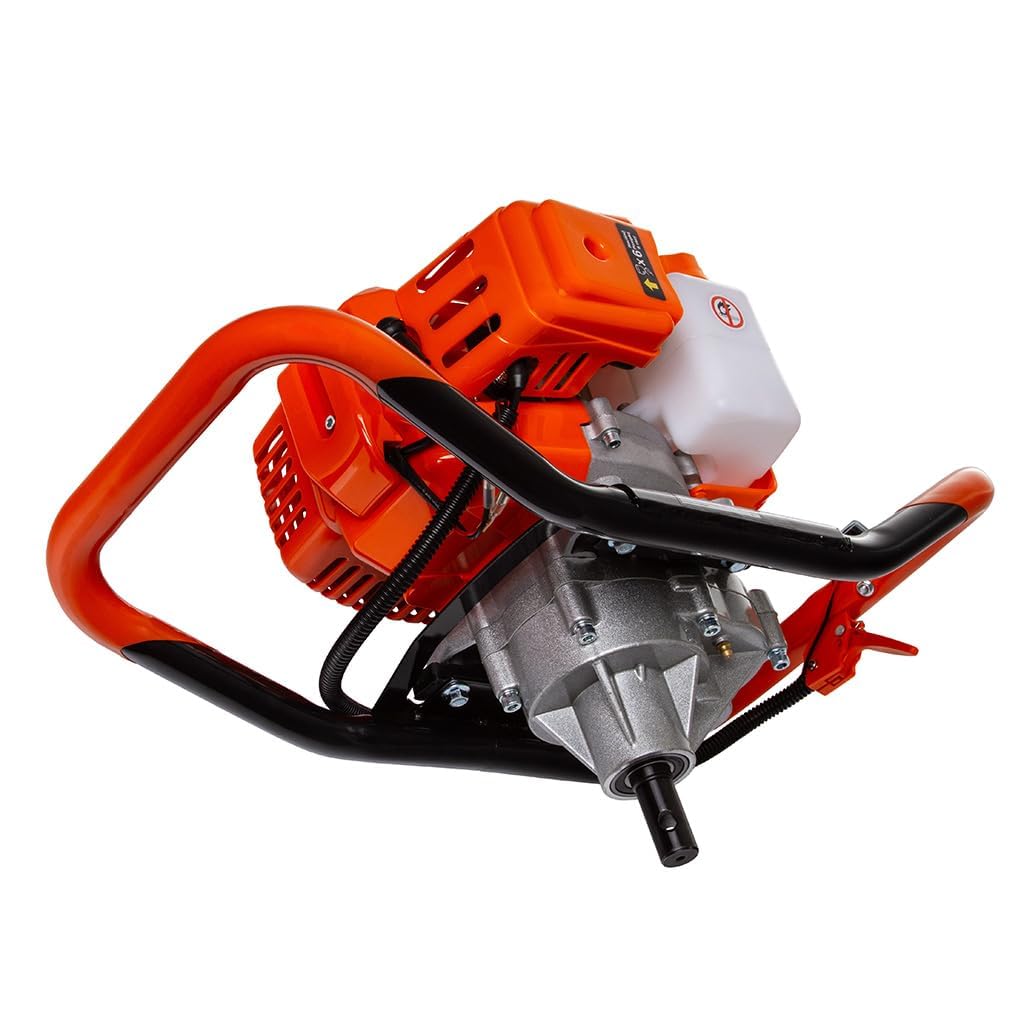 IMJ-Global - Ahoyadora Gasolina DEMON 62cc - 5,2CV con Motor de 2 Tiempos, Mezcla Gasolina:Aceite, Barrena Tierra de Jardín Profesional con 3 Puntas de Ø100 mm, 150 mm y 200 mm