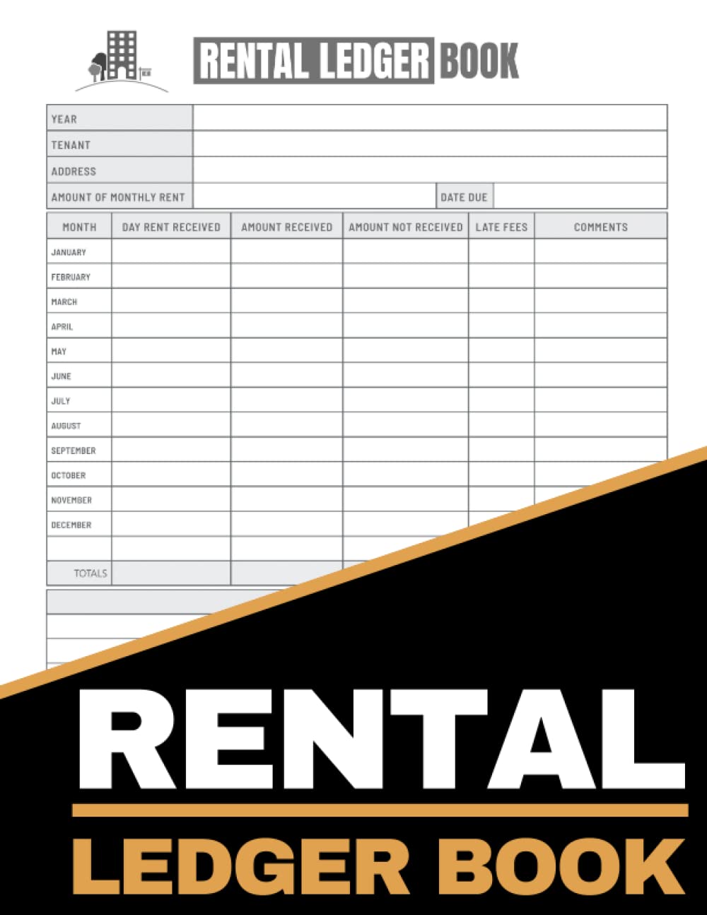 Rental Ledger Book: Landlord Property Management Log Book | Rent Ledger Book | Landlord Rent Receipts | Keep Track and Record of Your Rent Payment | ... | Landlord Rental Property Manager Journal