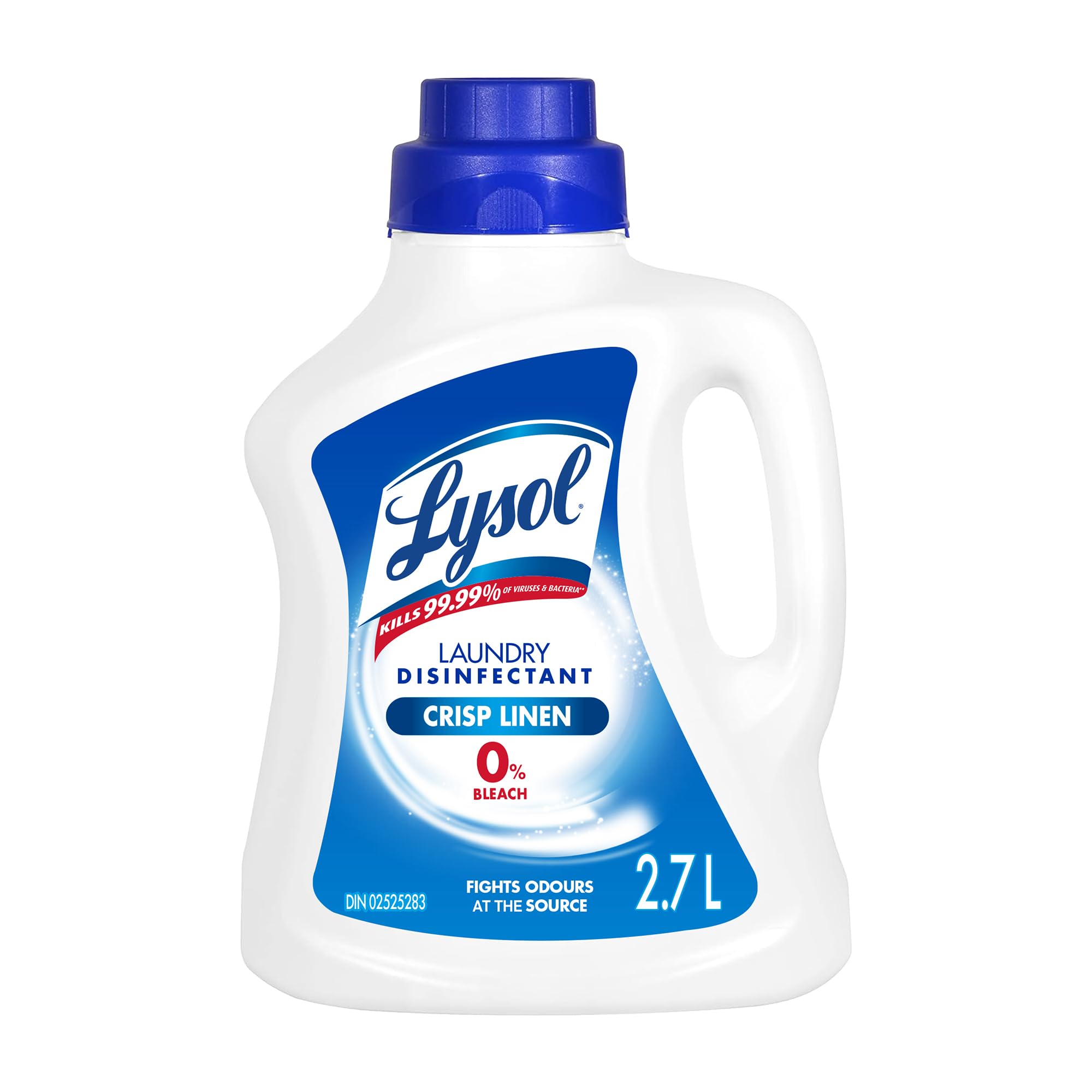 Lysol® Laundry Disinfectant, Crisp Linen, 2.7 L, 0% Bleach, Eliminates germs that detergents may leave behind*