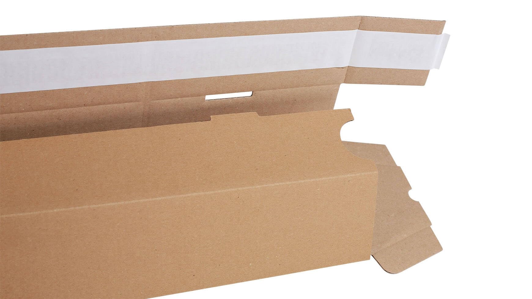 400x Trapez-Versandverpackung 435 mm x 105/55 mm A2 Braun