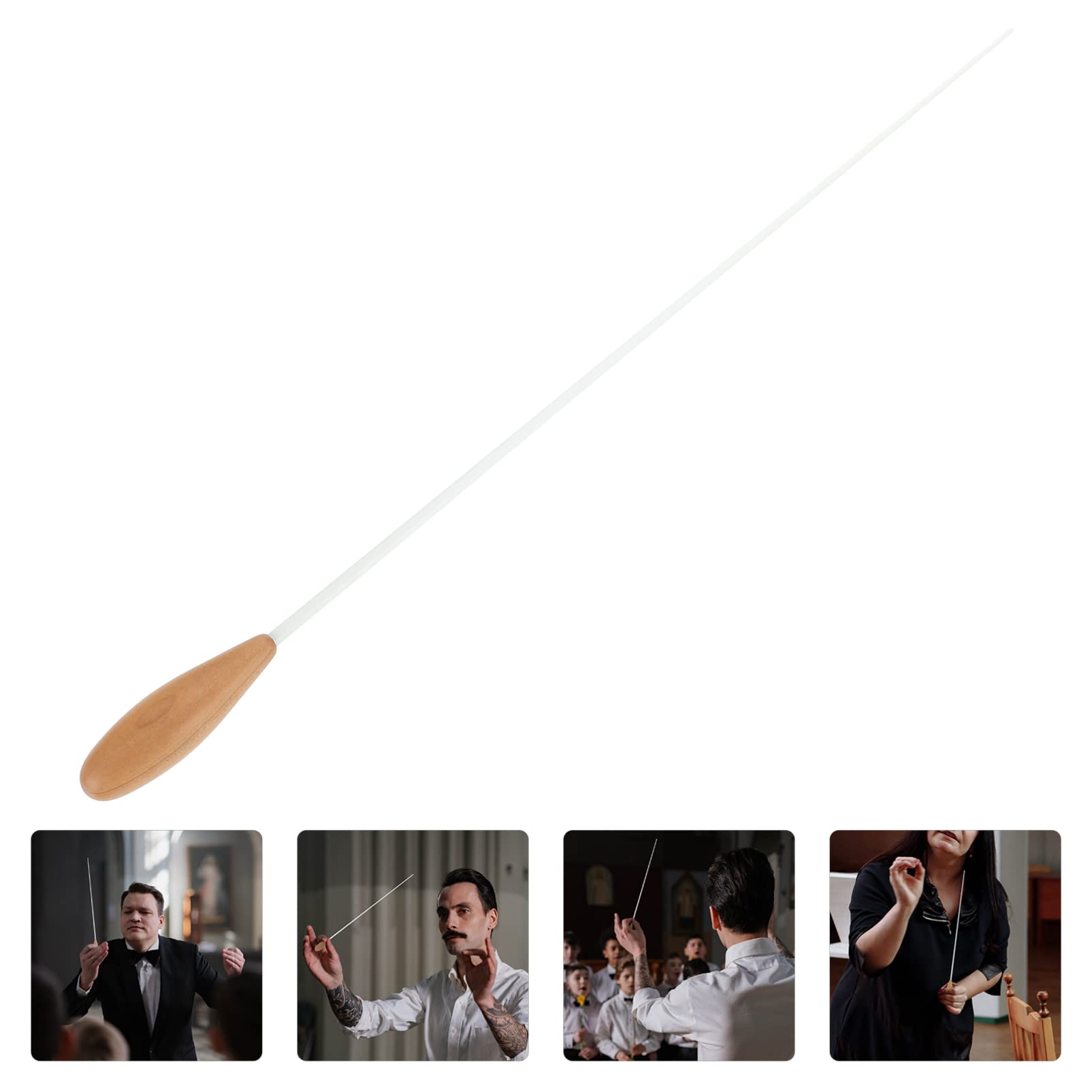 OFFSCH Concert with Wooden Handle Durable Music Conduct Stick for Performances Lightweight Design for Conductors present for Musicians Practical and