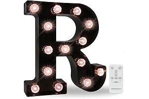 Obrecis LED Black Alphabet Marquee Letter Lights for Home Decor