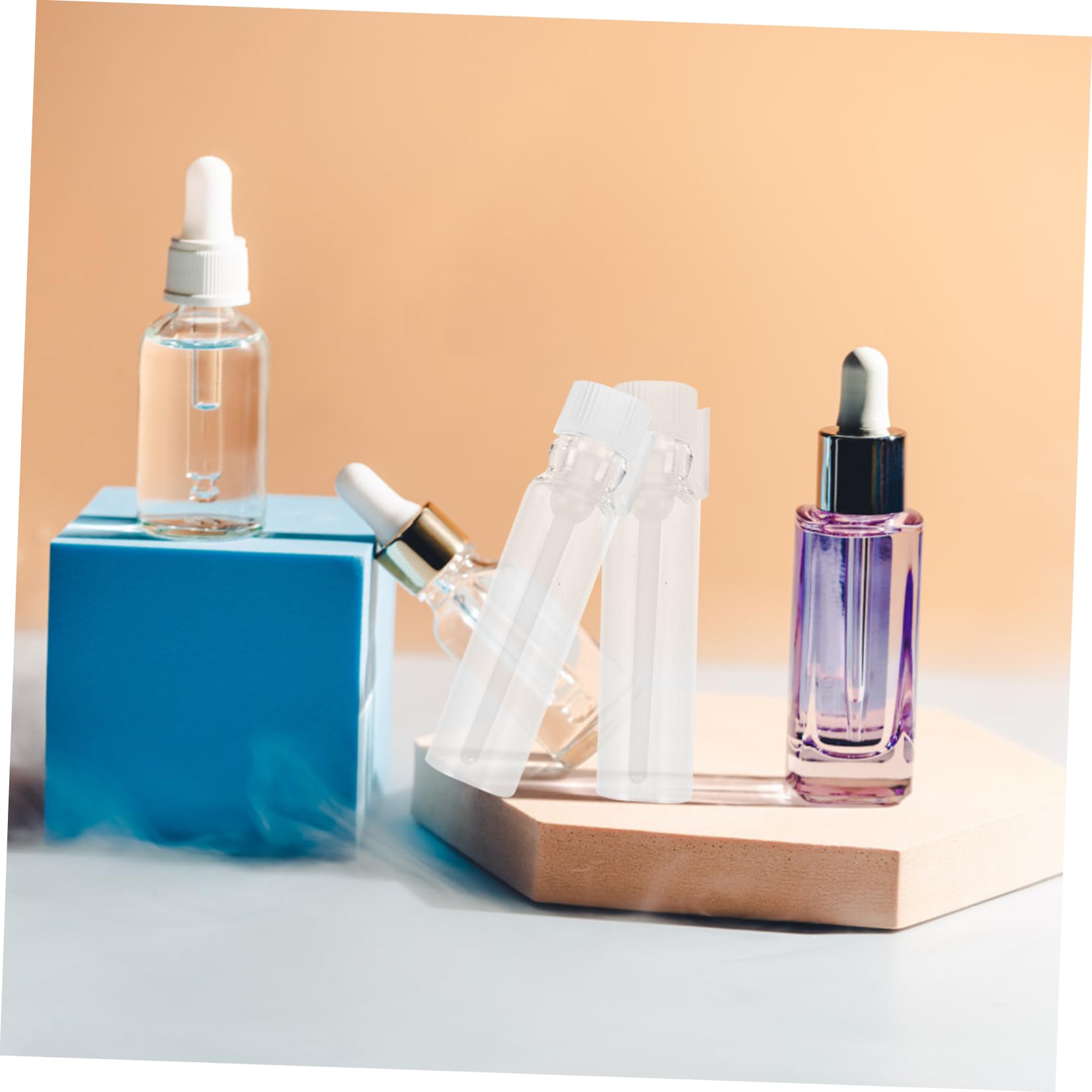 FOMIYES 10 Sets Duftfläschchen Vorratsbehälter Parfümproben Aufbewahrung Reiseflasche Probenröhrchen Leckglas Leere Flaschen 50 Stück * 10