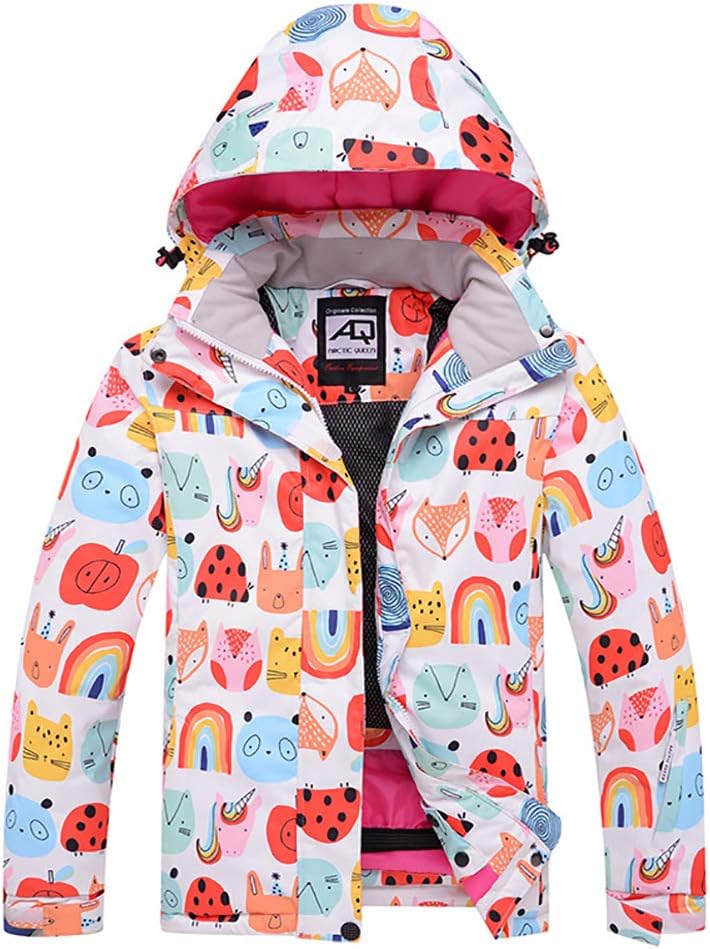 Girls/Boys Ski Snow Jackets Waterproof Windproof Ski Suits Flecce Hooded Winter Jackets Insulated