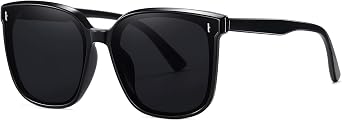 Dollger Retro Oversized Square Sunglasses for Women Trendy Classic Style Sun Glasses UV400 Protection