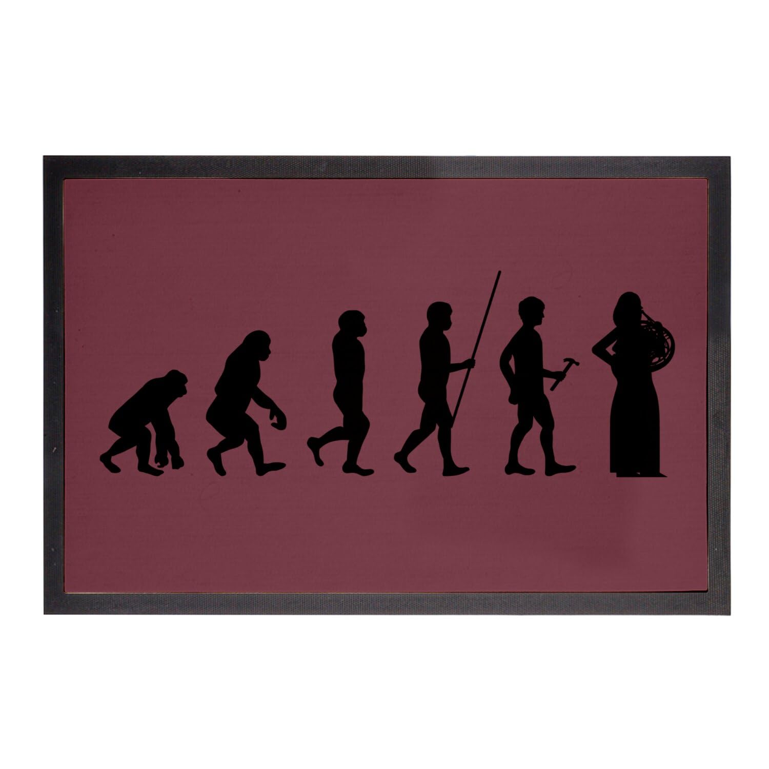 Paillasson rouge cor français fini les entrées tristes tapis musique 60x40cm