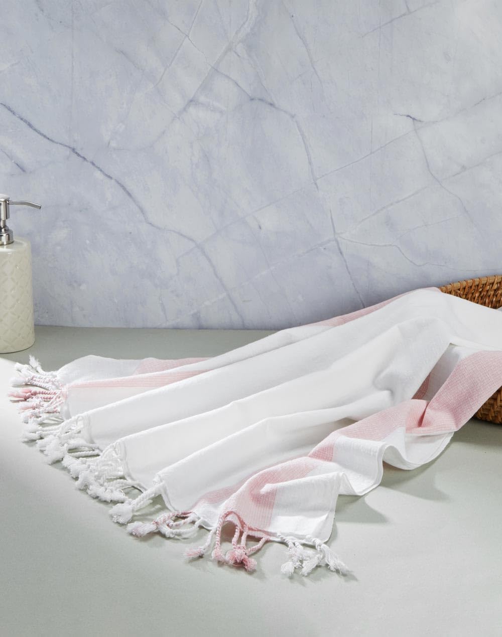 Fabindia White Cotton Hand Gamcha-image-47