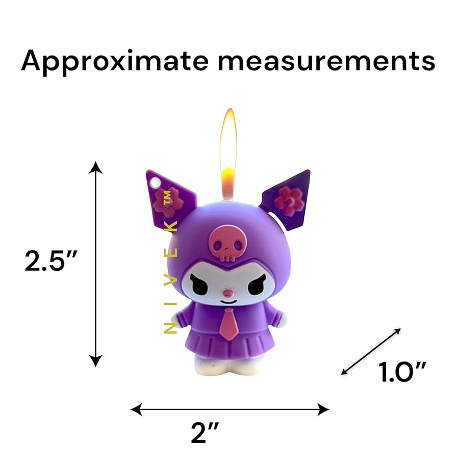 Amazon.com: NIVEK Kuromi Y2K Lighter Flame 3D Japanese