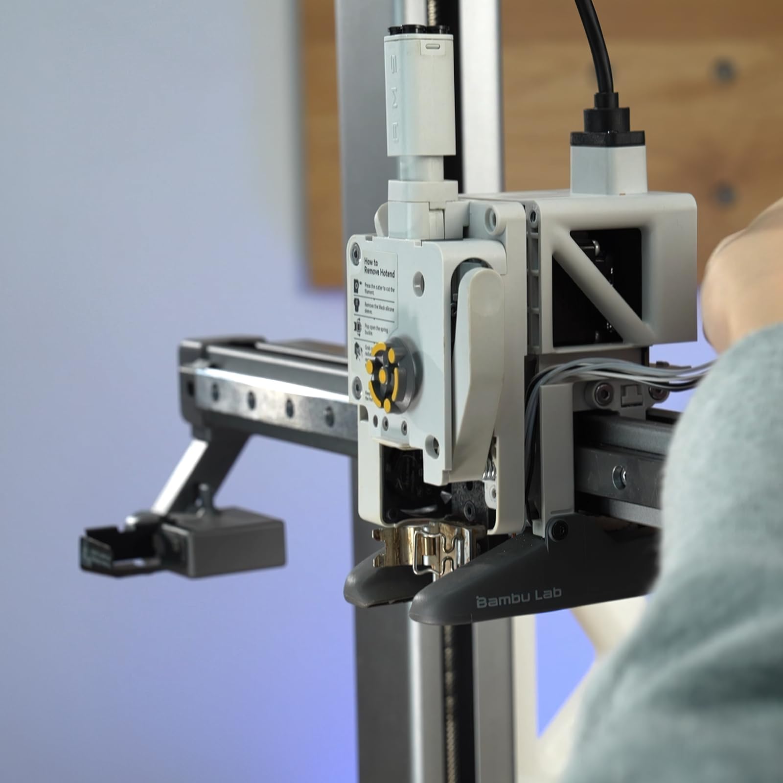 A1/A1 Mini Hotend Heating Assembly Kit kompatybilny z drukarką Bambu Lab A1/A1 Mini 3D, wymienny zestaw elementów grzejnych z termistorem, szybkozacisk, zamocowany blok grzewczy