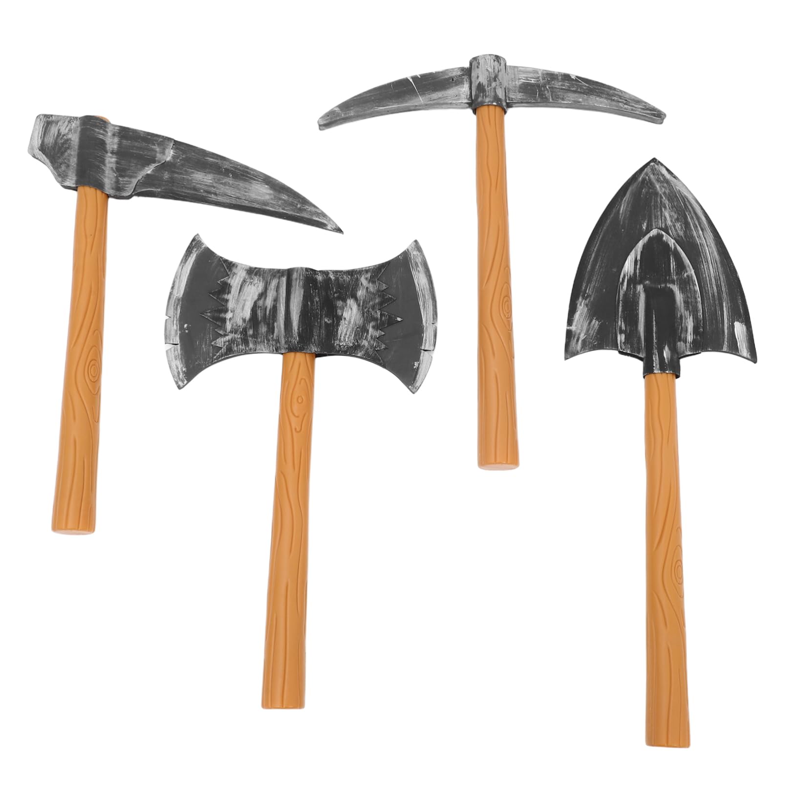COLLBATH 4 Pezzi Giocattolo Finta in Schiuma Prop Per Halloween Nani Cosplay Piccone Finto Accessorio Per Costumi Teatrali Scenari