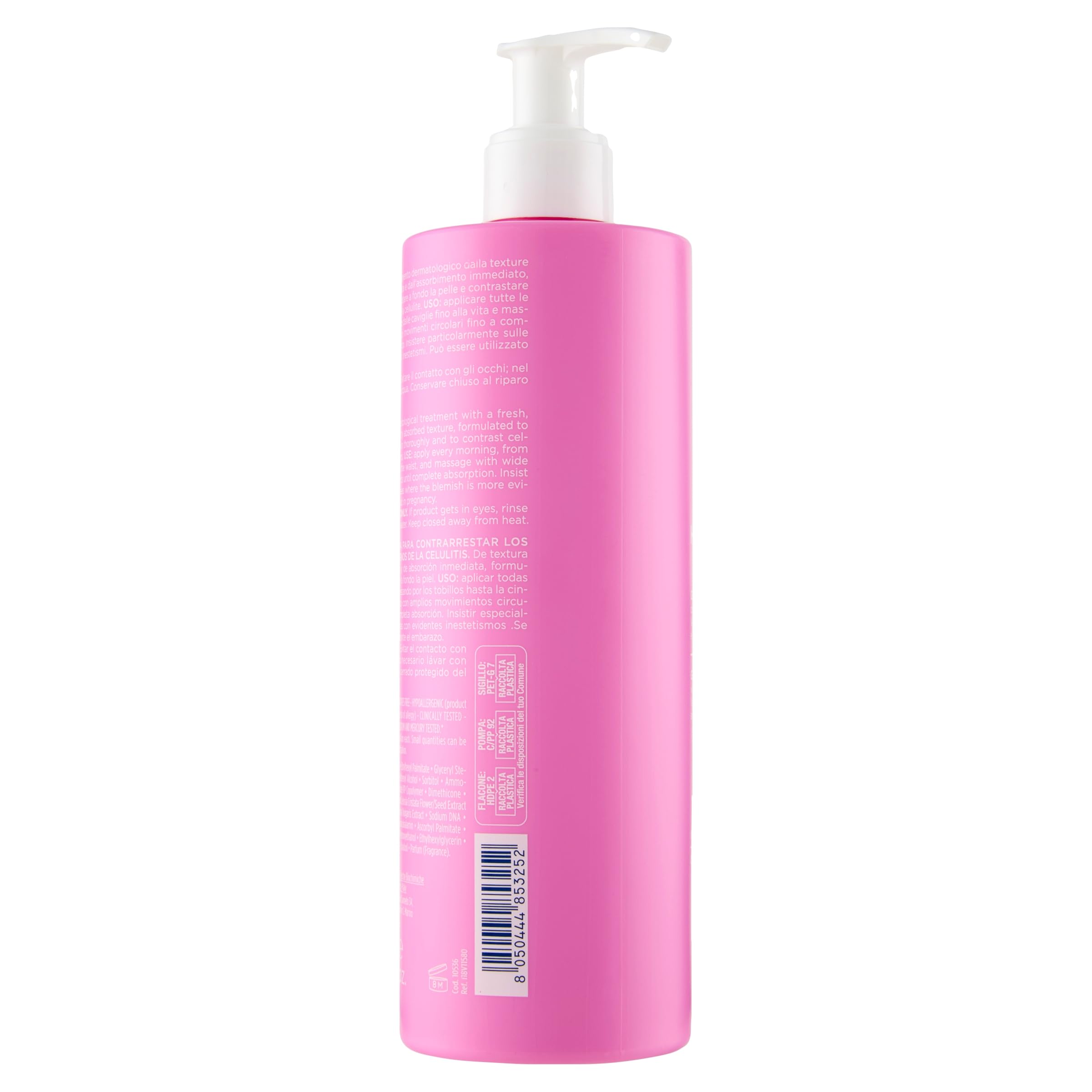 Rilastil Hydrafusion Gel Crema, Texture Fresca e Ultraleggera, Trattamento Cellulite, Profumo Pepe e Rosa, Confusione da 400ml