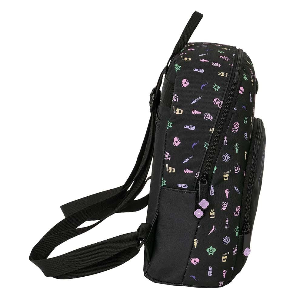Safta | Mini Mochila Escolar K-Pop Demon Hunters Sound, Bolsillo Frontal y Trasero con Cremallera, Compartimento Interior, Doble Tirador, Hombreras Ajustables Acolchadas, Medidas 25x13x30 cm