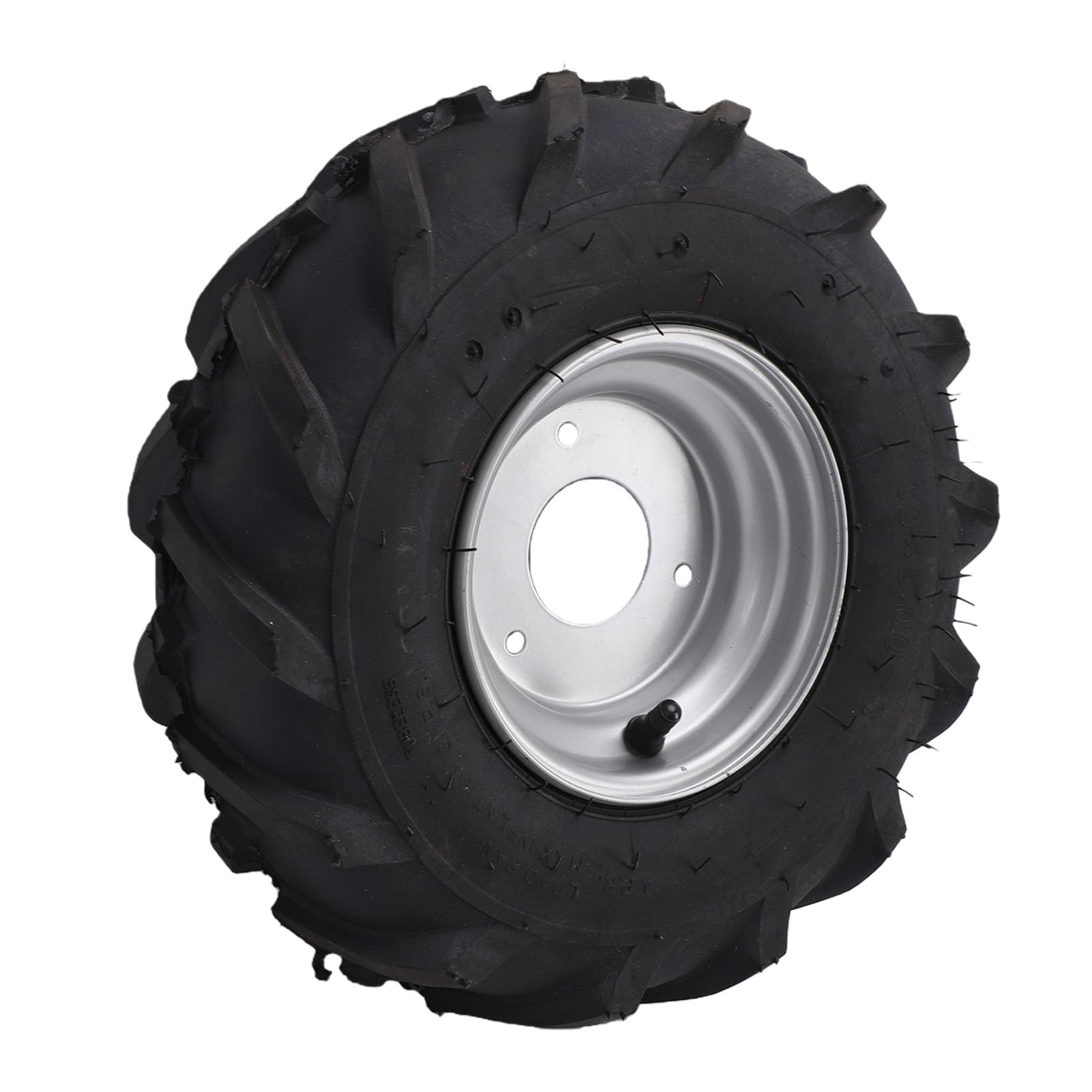 Akozon Opona 13x5.00 6 z felgą ze Stopu Srebra, Bezdętkowa Opona Gumowa Próżniowa Odporna na Przebicie do Quadów, Quadów, Gokartów, Wózków Golfowych, Mini Rowerów, Kosiarek