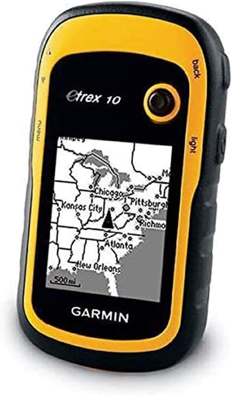 Garmin eTrex 10 GPS urządzenie nawigacyjne – monochromatyczne z wyświetlaczem 2,2 cala, czas pracy baterii do 25 godzin