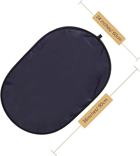 Miniatura 6 de Reflector de luz fotográfica de 24 x 36 pulgadas / 23.6 x 35.4 in, difusor 5 en 1, plegable con bolsa y clips reflectores para estudio de