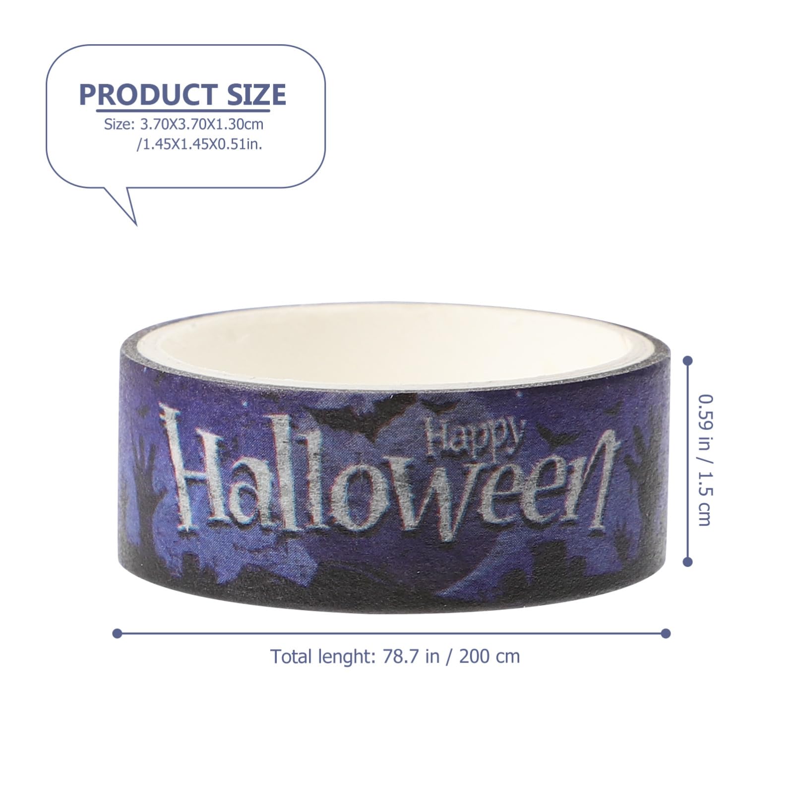 TEHAUX 168rollos Cintas Washi Adhesivas De Halloween Decorativas De Metros Material para Manualidades y Scrapbooking Diseño Temático Festivo